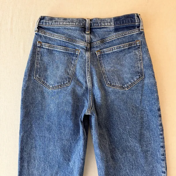 Abercrombie & Fitch 80s Mom Pleated Ultra High Rise Jeans Women 28/6R Blue - Image 6