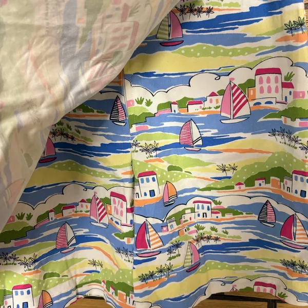 White Stag Blue‎ And Pink Sailboat Print Skort Size Medium - Image 5