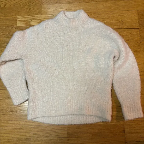 Madewell Merino Wool Alpaca Mock Neck Boucle Preppy Slouchy Fisherman Sweater XS - Image 3