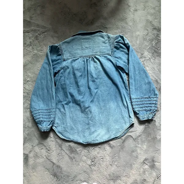 American Eagle balloon sleeve denim shirt - Image 2