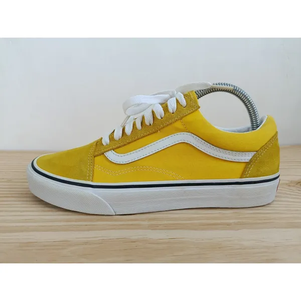 VANS Old Skool Suede/Canvas Sneakers, Yellow - Size 8.5-Mens / Size 10-Women - Image 3