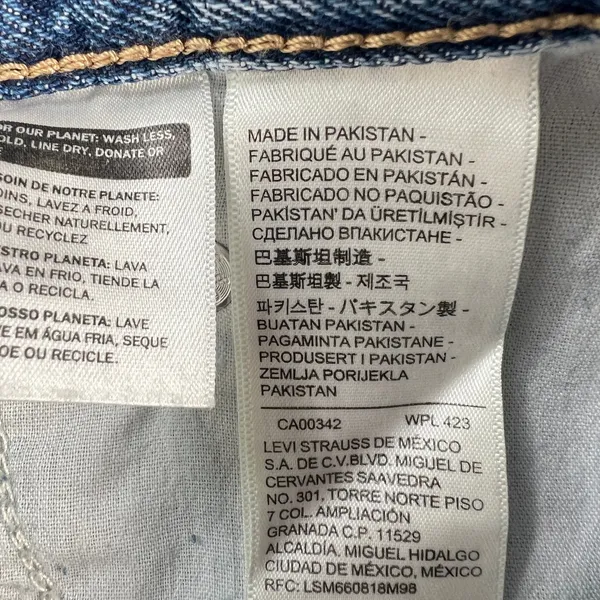 Levi's Cinch Barrel Women's Jeans 29 Light Wash Blue High Rise Wide Leg Relaxed - Image 5