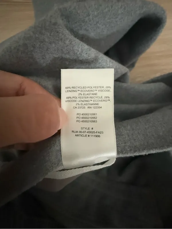 Aritzia Babaton Medium Cape Cargo Mini Skirt Grey Office Work Drawstring Minimal - Image 6