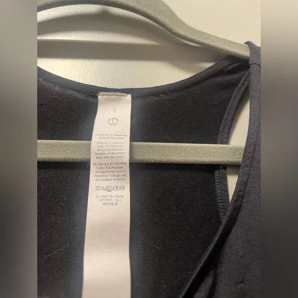 Asics Black Tank Top - Image 3
