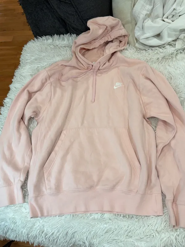 Nike Women’s Blush Pink Cowl Pullover Sweatshirt - Image 2