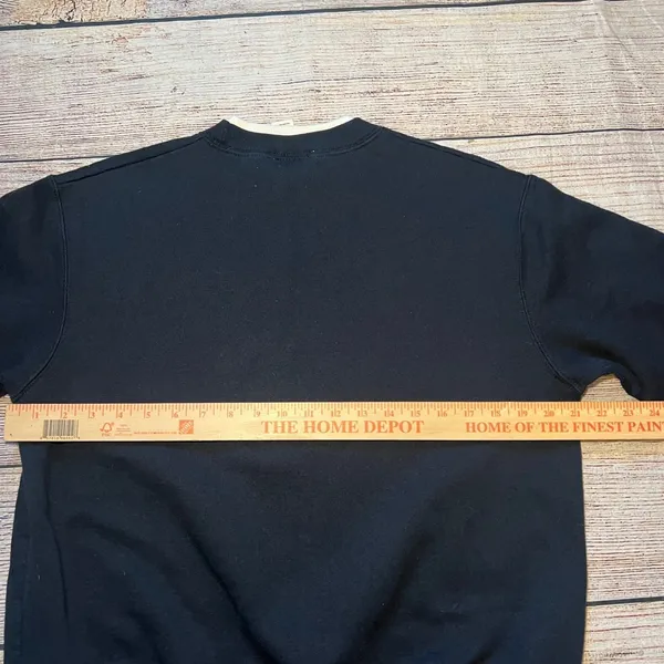 90s Top Stitch Morning Sun Black Red Cardinal Christmas Sweatshirt winter sz L - Image 8