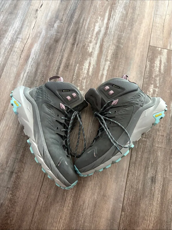 HOKA Kaha 2 GTX Castlerock/Coastal Cushioned Hiking Ankle Boots / Shoes size 10 - Image 3