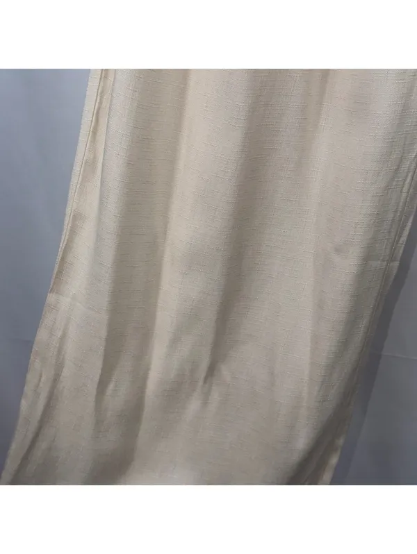 Women’s Cream Smocked Waist Wide Leg Lounge Pants Size M - Image 5