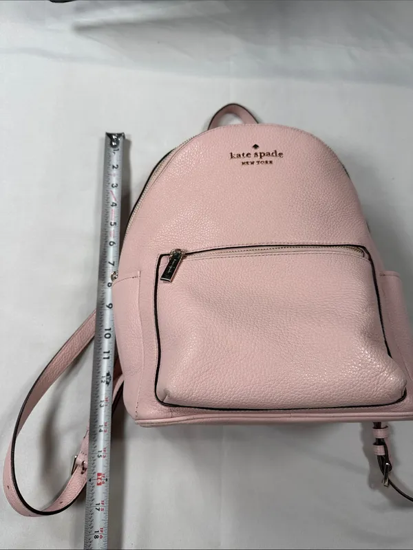 kate spade Pale Pink Pebbled Leather  Backpack - Image 13