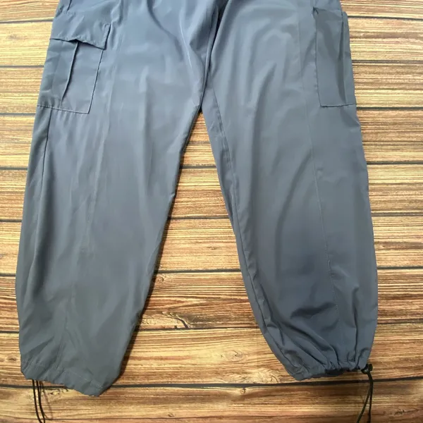 Love Women’s Gray Large Scrub Pants Solid Medical Uniform Drawstringa - Image 5