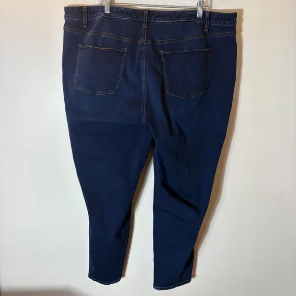 Talbots Slim Ankle‎ Jeans 22W Torrance Wash Dark Blue Stretch Denim - Image 4