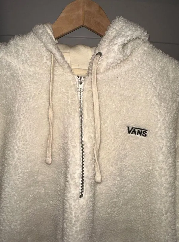 Official Off-White Vans Sherpa Quarter Zip Hoodie - Image 3