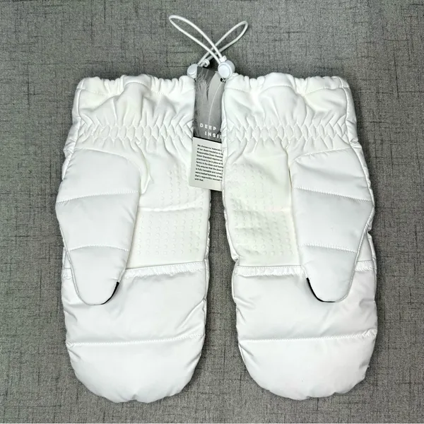Lululemon Wunder Puff Mittens White Unisex Large XL NWT - Image 4