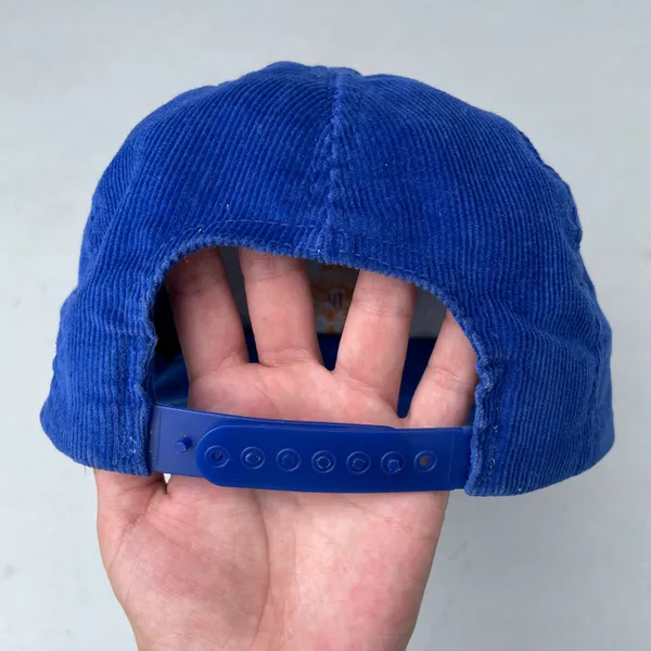 Vintage Blue Corduroy Trucker NRA Hat - Image 11