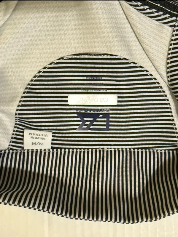 Cutter & Buck Striped Women 1/3 Zip LS CB Drytec Pullover Athletic Shirt -Med - Image 2