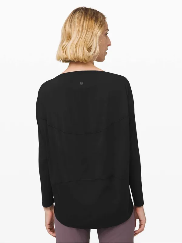 Lululemon Back in Action Long Sleeve *Rulu Black - Image 2