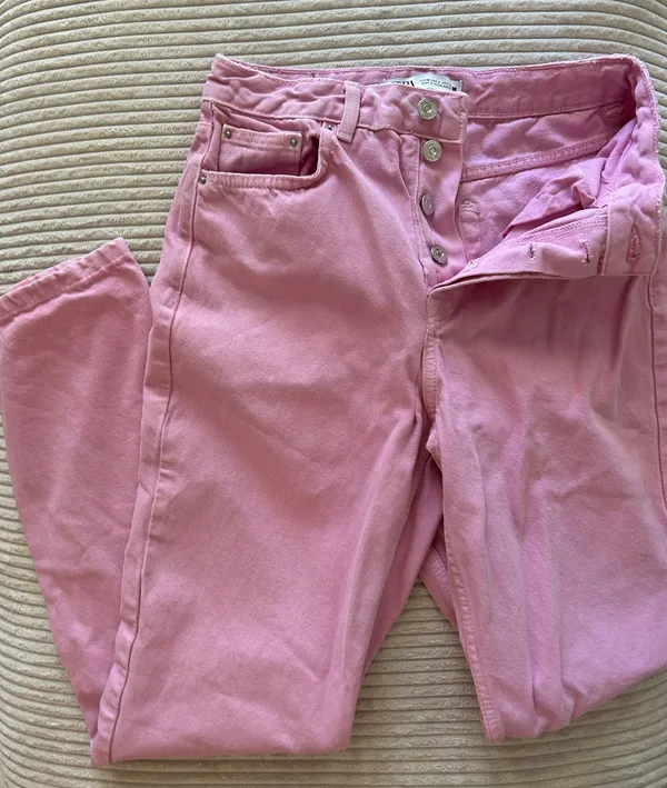 Size 6 Zara Pink Jeans - Image 2