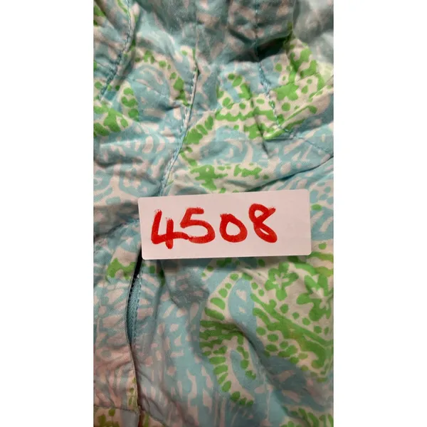 Lilly Pulitzer The Walsh Short Blue Green Tropical Print Size 6 Summer Preppy - Image 7