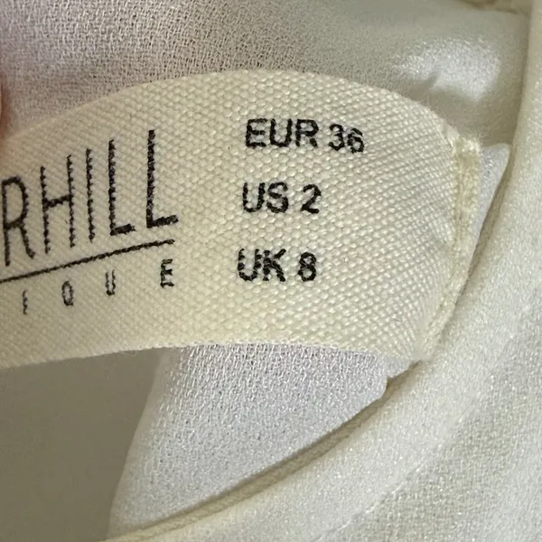 Sugarhill Boutique Navy Blue White Colorblock Shift Dress US 2 UK 8 Mod Retro - Image 3