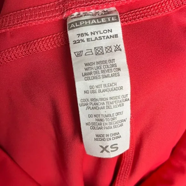 Alphalete Women's XS Pulse‎ Surge Leggings Deep Red Compression Leggings Sporty - Image 5