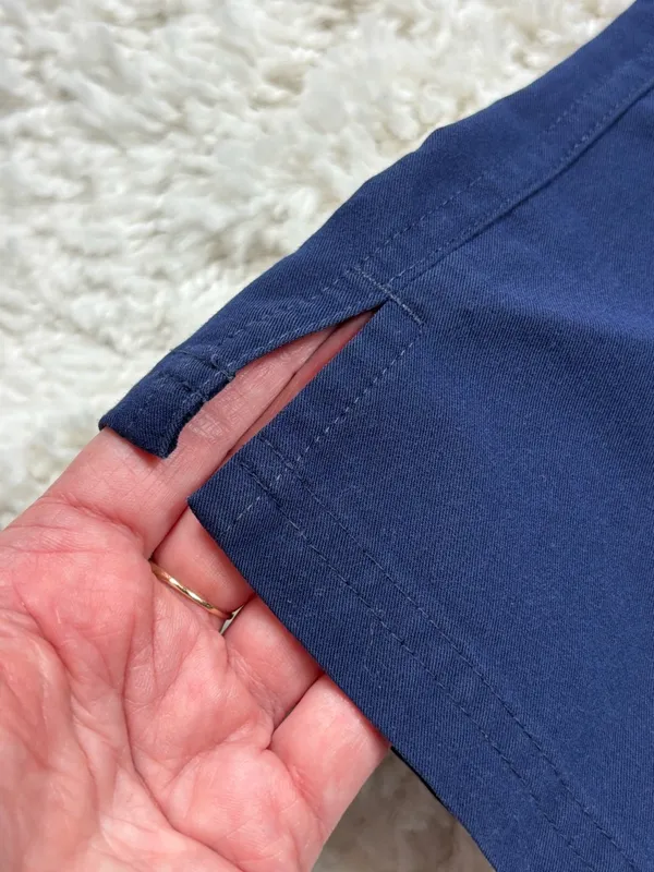 FIGS Yola Skinny Scrub Pants Women’s XS Navy Blue Yoga Waist Medical Cargo - Image 3