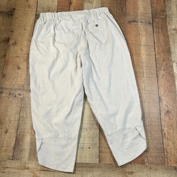 Royal Robbins Hempline Capri Pants Womens 16 Gray Hemp Blend Travel Hiking UPF50 - Image 8