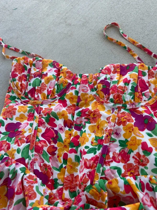 Hello Molly Daily Glam Romper‎ Floral Dress Like Women's 4 Summer - Image 13