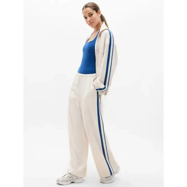 New Athleta MVP SIde Strip Track Pant 2X Plus Maritime/Bone - Image 3