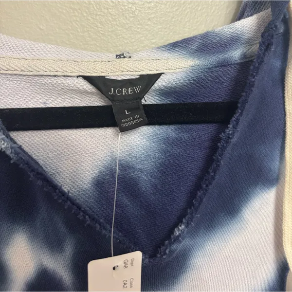 NEW J. Crew Tie-Dyed Hoodie in Original Cotton Terry - Size L - Image 3