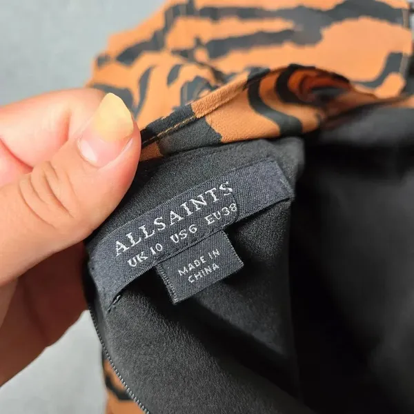 All Saints Hali Zephyr Tiger Print Mini Dress - Image 15