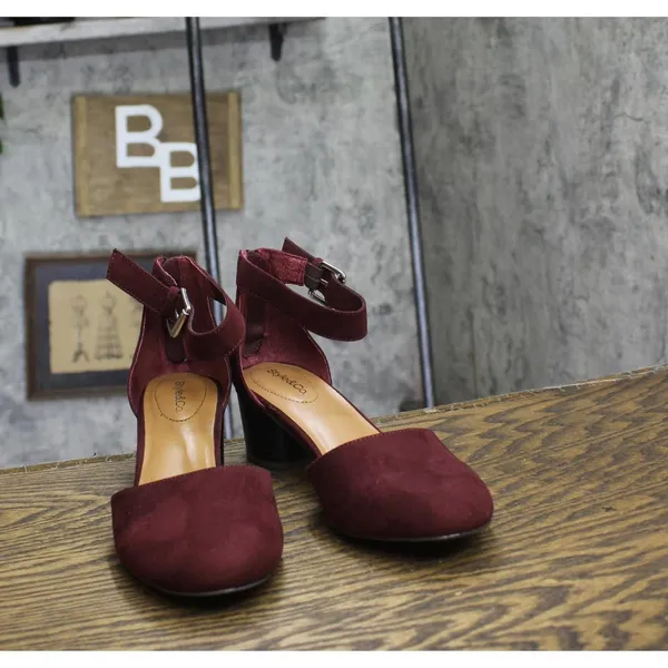 Style & Co. Womens Alinaa Two-Piece Dress Sandals Berry Microsuede Purple 8M - Image 3