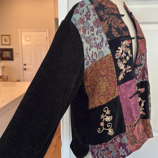 White Stag Vintage Y2K bohemian patchwork whimsigoth jacket - Image 11