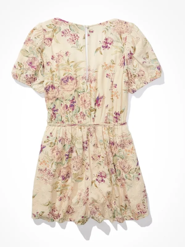 American Eagle Floral Romper Beautiful Print XXL - Image 4