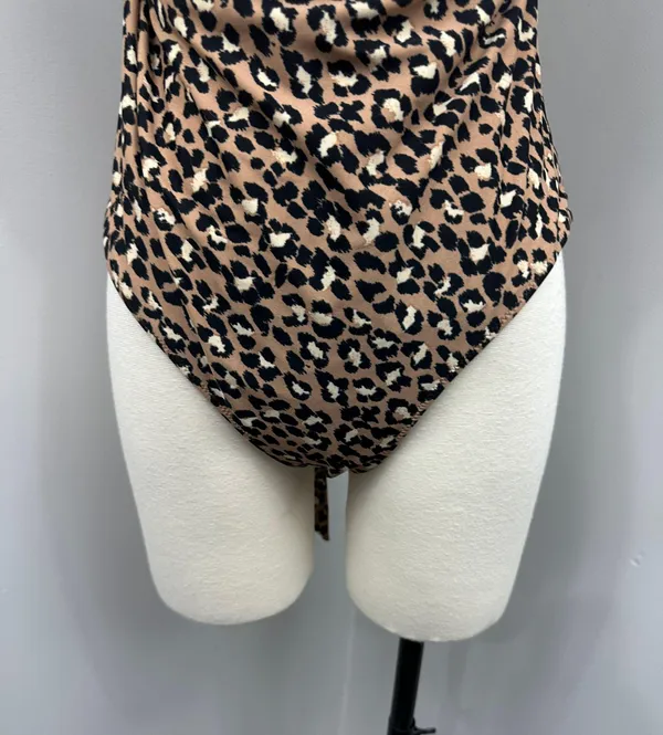 Aerie Tan Animal Print One Piece Swimsuit - Image 3
