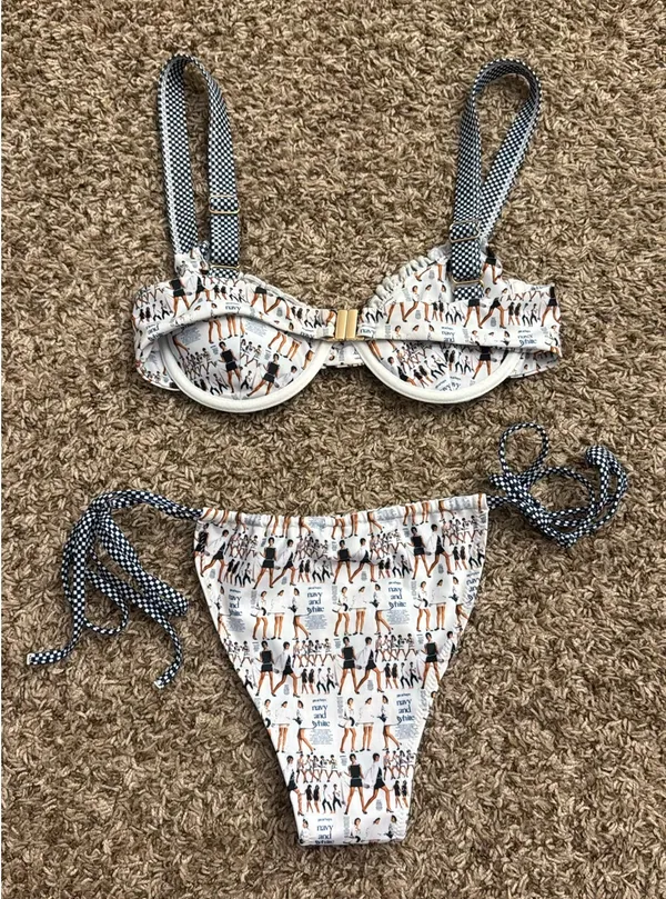 Only Strawberry Milk Mob Swim Top & Bottom Small - Image 2