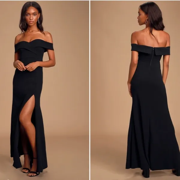 LULU's Prom Wedding Special Event Sexy Elegant Sophisticated Chic Mermaid Maxi - Image 5