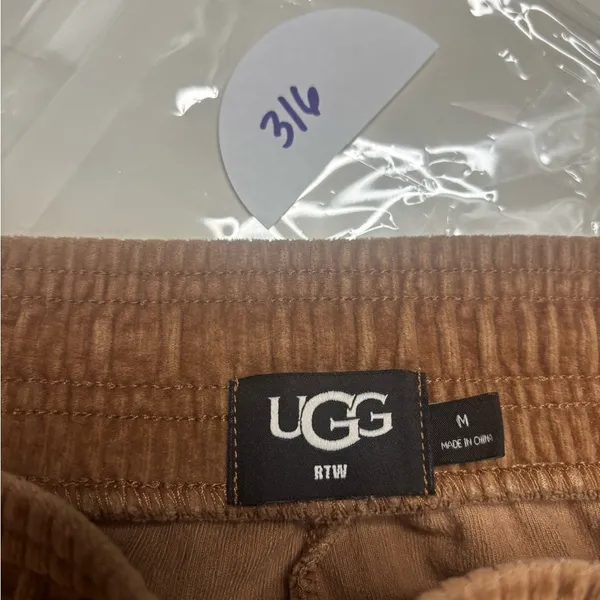 Ugg Size Medium Averey Cotton Drawstring Corduroy Tapered Lounge Pants Comfy - Image 8