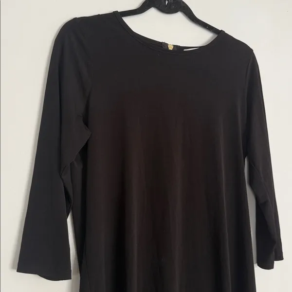 Michael Kors Black Long-Sleeve Shift Dress - Image 3