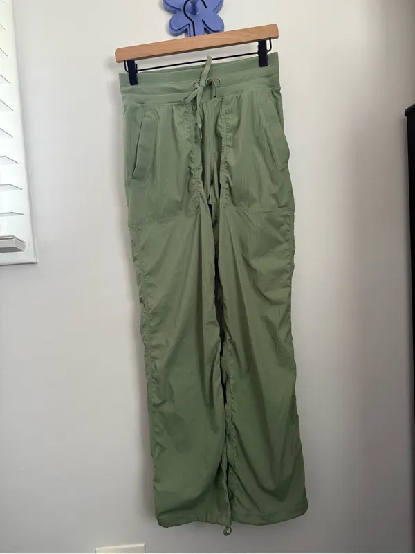 Lululemon 4 Dance Studio Mid-Rise Pant Regular Dessert Green Rare Color - Image 2