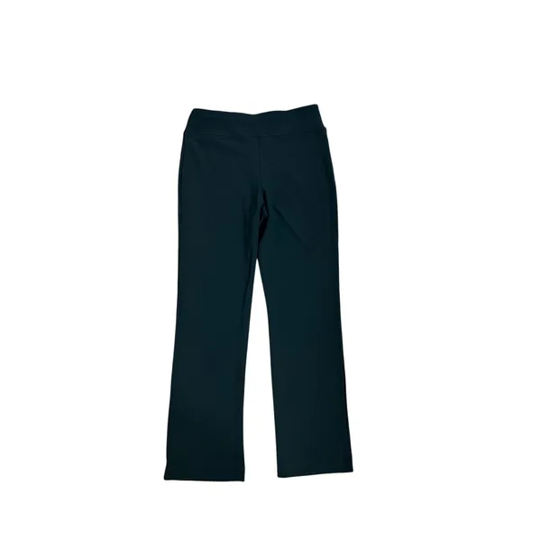 Boston Proper Pants High Rise Dark Green Pull On Boot Cut Flare Trousers Small - Image 2