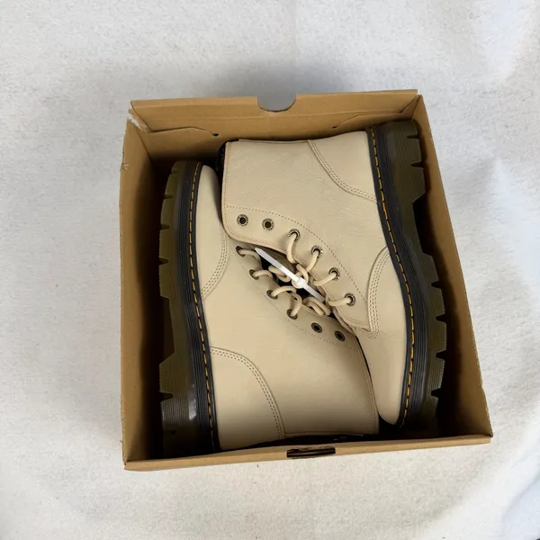Dr. Martens Charlee Chukka Boots Parchment Beige Milled Nubuck Women US‎ 10 UK 8 - Image 13