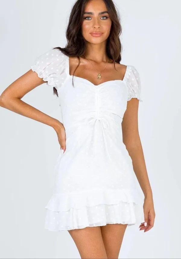 White Mini Dress - Image 2
