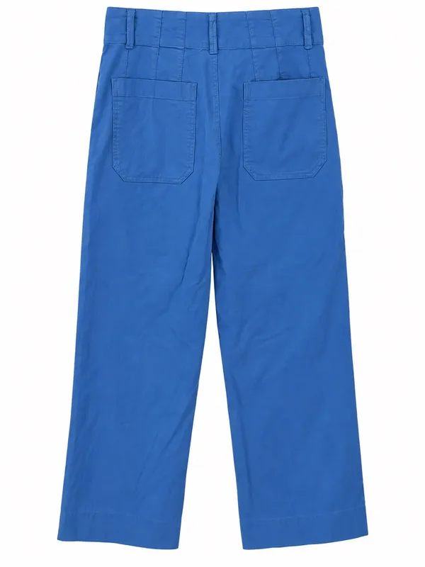 Anthropologie Maeve Colette Wide Leg Women's Jeans Crop Cornflower Blue Size 28 - Image 3
