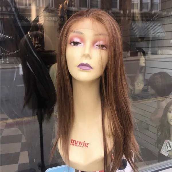 Copper brown Swisslace Lacefront wig - Image 5