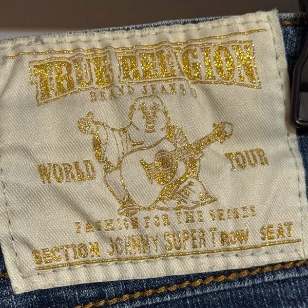 True Religion Blue Straight Jeans‎ size 29 - Image 2