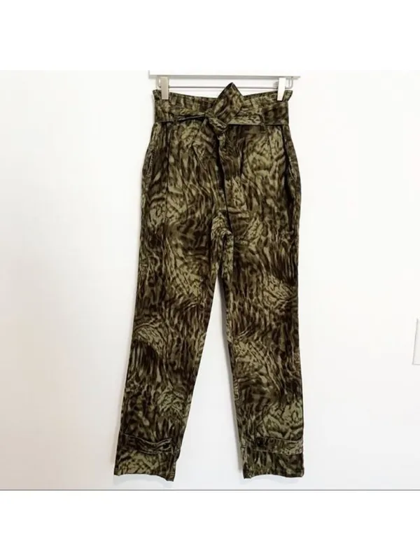 Good‎ American Paperbag Straight Leg Pants 25 Gorpcore Utility Minimalist Chic - Image 3