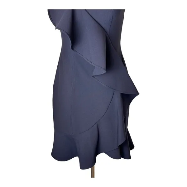 Likely Dress Women 2 Navy Blue Strapless Ruffled Bodycon‎ Mini Cocktail Party - Image 7