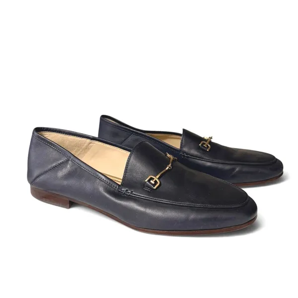 Sam Edelman Loraine Leather Bit Loafers Navy Blue 10M - Image 2