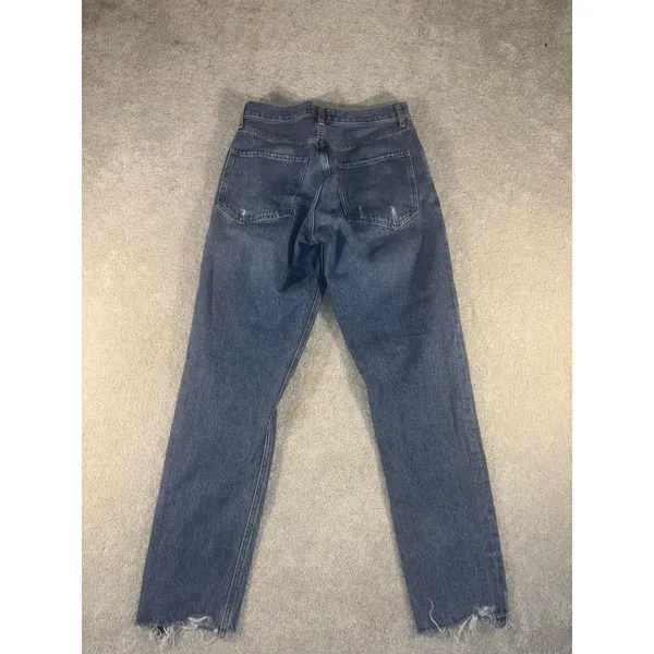 agolde feel‎ good jamie jeans button raw hem distressed 26 - Image 8