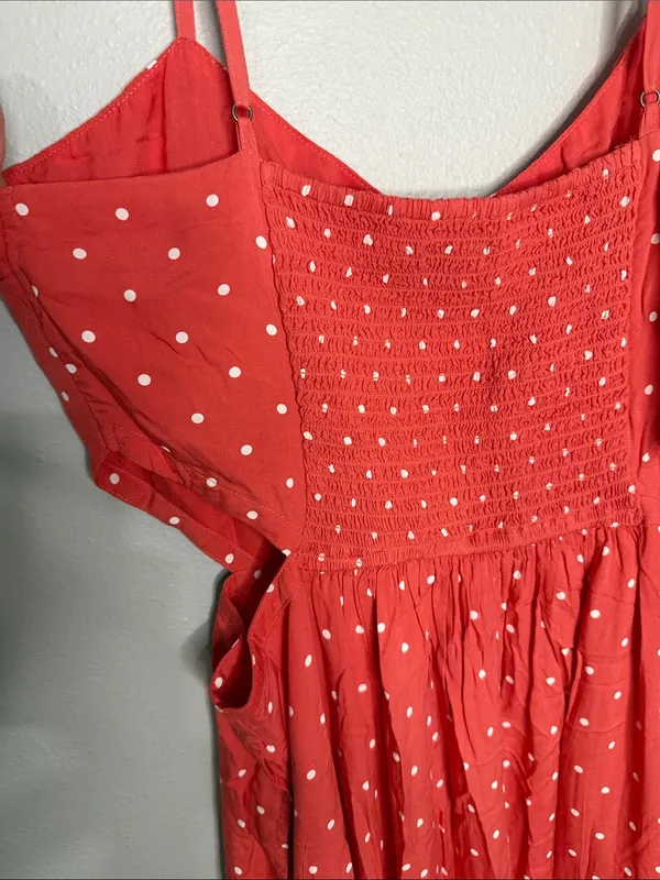 NWT Abercrombie maxi dress Coral Large - Image 4